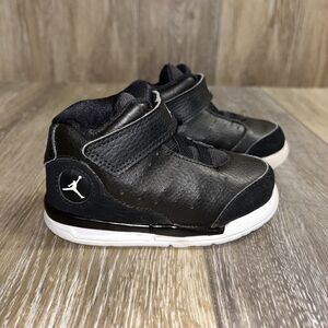 Nike Air Jordan Toddler Youth US Size 6C Black Flight Tradition Sneaker Shoes
